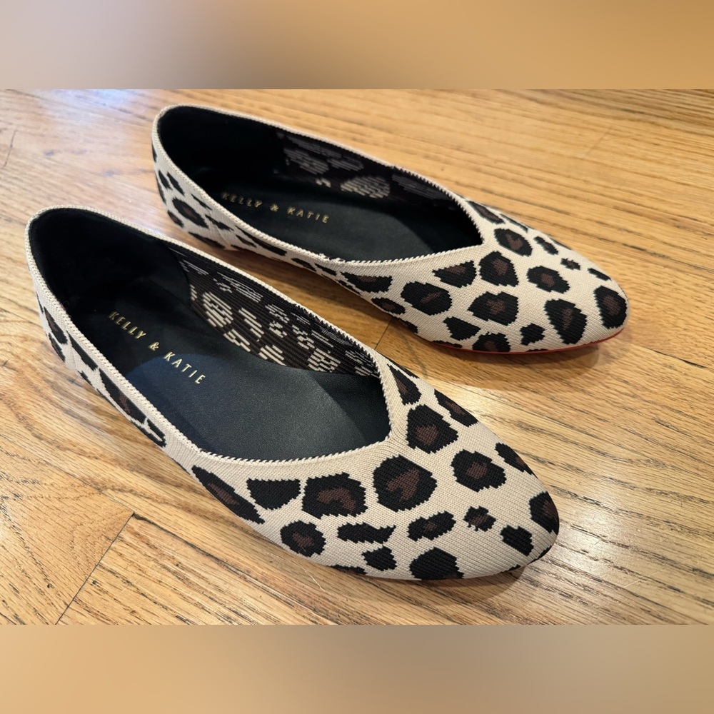 Kelly & Kate 6.5 Women’s Leopard Ballet Flat Shoes